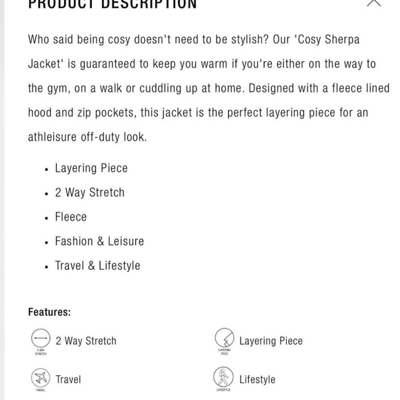 Lorna Jane sherpa jacket oversized xs - Picture 10 of 10